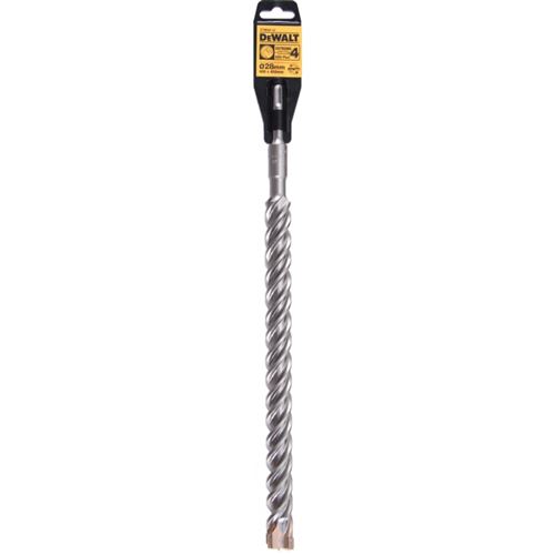 Foret pour Béton Dewalt 4 Taillants Sds Plus - Ø28 Mm - Longueur 450 Mm - Dt9694