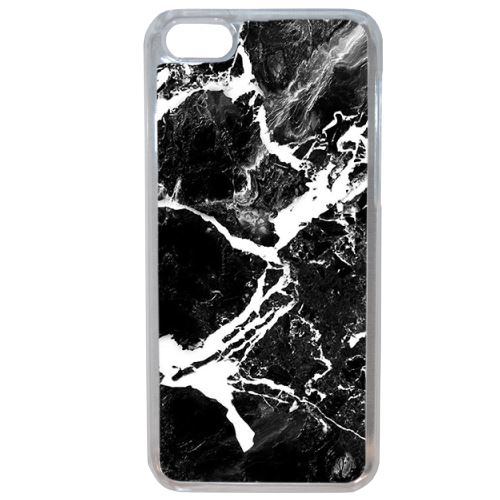 Coque Rigide Pour Apple Iphone 5c Motif Graphique Marbre Noir