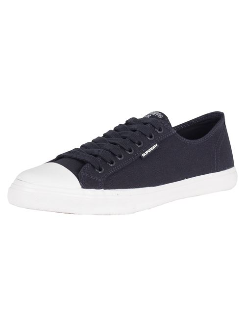 Superdry Homme Baskets Bas Pro, Bleu