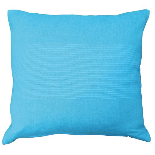 Housse de coussin +encart 40 x 40 cm coton tisse lana Turquoise