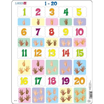 Puzzle pour apprendre à compter Sausage Dog - Nuage Puzzle pour apprendre à compter Sausage Dog - Nuage