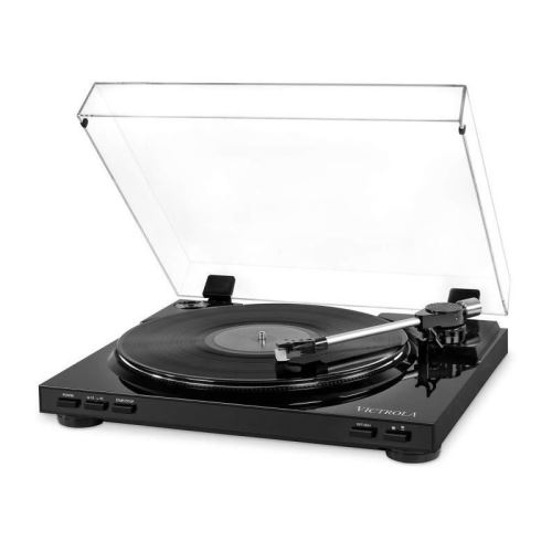 VICTROLA Pro Platine Vinile Semi-Automatique USB - Vinyle a MP3 - Noir