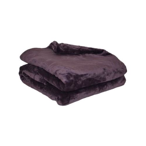 Plaid microflanelle 130x170 cm prune