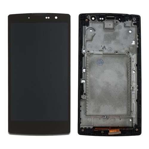 Ecran tactile + LCD noir montés sur châssis métallique de remplacement pour LG G4 Mini (H525 / H522)