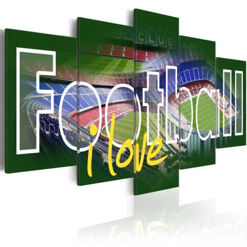 Tableau - I Love Football .Taille : 100x50