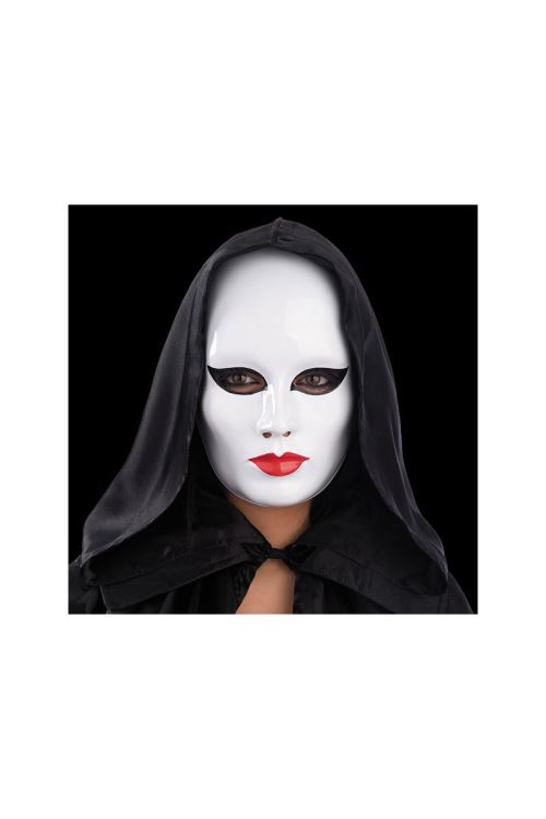 Masque En Plastique Blanc Donna - Blanc