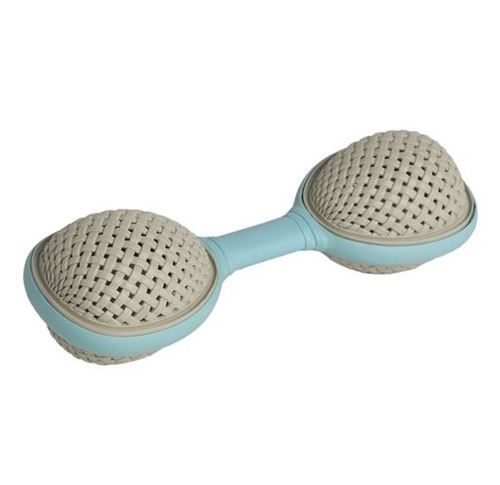 Taf Toys hochet Rattan Rattle Duojunior 15 cm turquoise