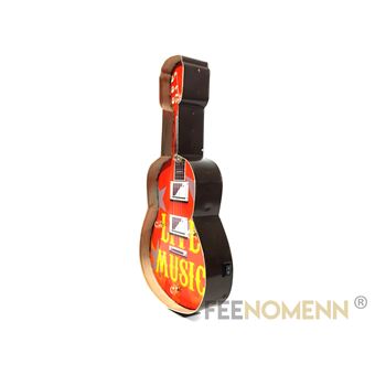 Plaque Métal Lumineuse Led Déco Murale Vintage Guitare