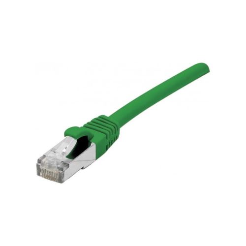 Cordon RJ45 catégorie 6 F/UTP LSOH snagless vert - 0,5 m