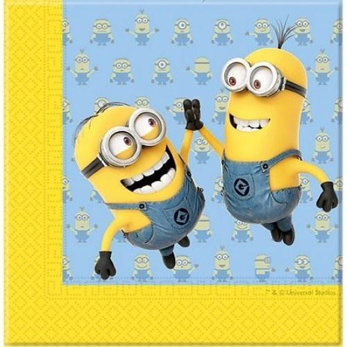 20 serviettes minions 