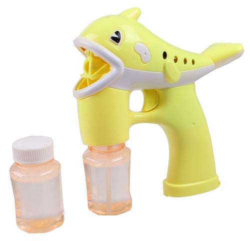 Jonotoys souffleuse à bulles Bubble GunDolphin 16 cm jaune