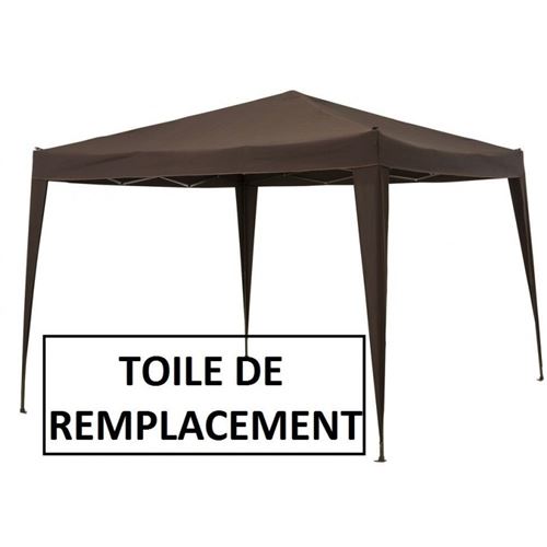 Toile de tonnelle Easy up coloris choco Hespéride