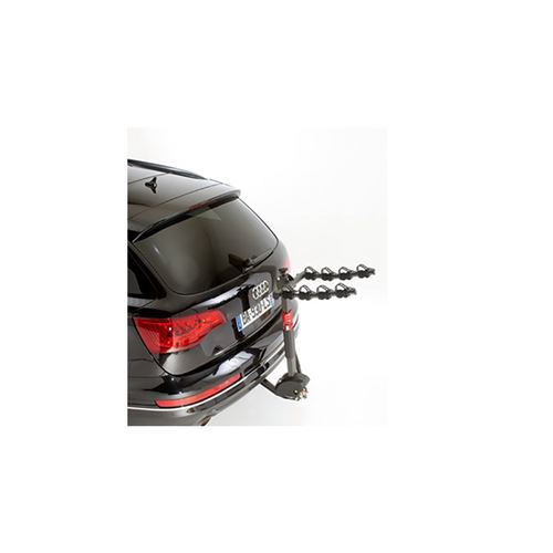 Porte velo sur attelage suspendu mottez hercule 4 inclinable noir 4 velos