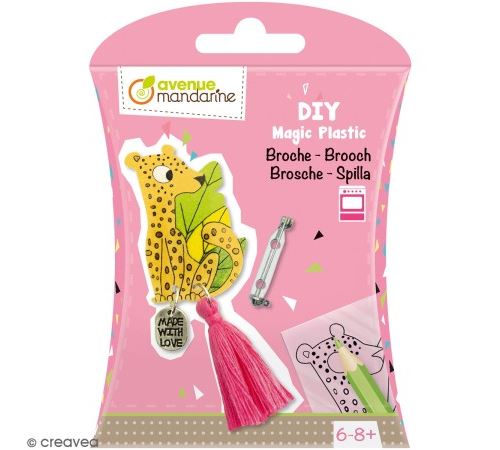 Kit DIY - Broche léopard