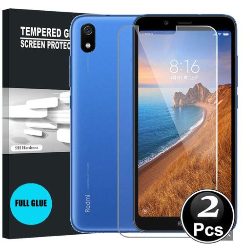 Redmi 7a Vitre protection d'ecran en verre trempé incassable lot de [X2] Glass