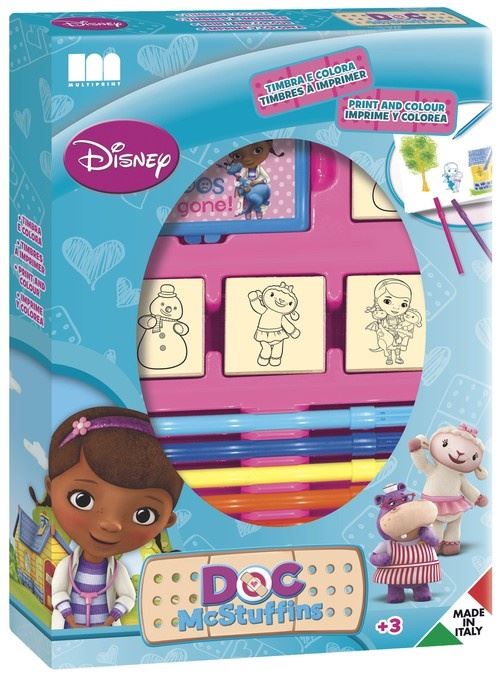 Multiprint ensemble de couleurs Doc McStuffins 12 pièces