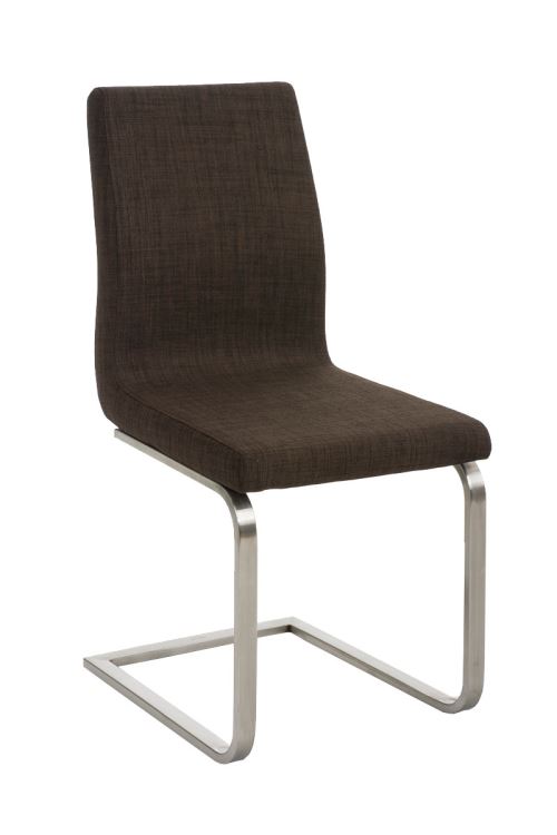Chaise Belfort revêtement en tissu , Marron
