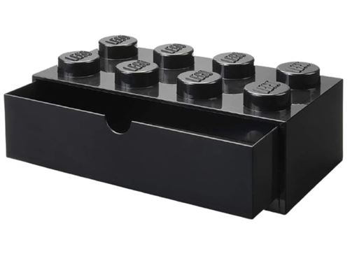 Lego Tiroir De Bureau 8 Plots 31,6 X 15,8 Cm Polypropylène Noir