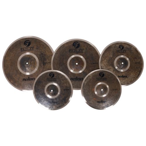 Fazley CYM Excellence Kit set de 4 cymbales (14, 16, 18, 20 pouces) avec housse