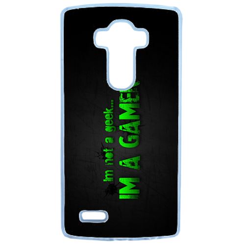 Coque Citation Geek Gamer Compatible Lg G4 Transparent