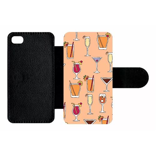Etui À Rabat Apple Iphone 4 Et 4 S Cocktails Font Orange