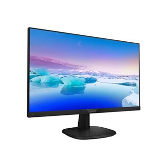 Philips V-line 243V7QJABF - Écran LED - 24" (23.8" visualisable) - 1920 x 1080 Full HD (1080p) @ 60 Hz - IPS - 250 cd/m² - 1000:1 - 5 ms - HDMI, VGA, DisplayPort - haut-parleurs - noir texturé
