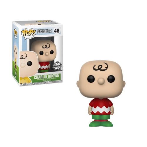 Figurine Funko Pop! Peanuts Worldwide: Charlie Brown tenue de Noël - Exclusive