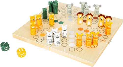 Small Foot ludo jeu de société safari junior 26 cm bois naturel