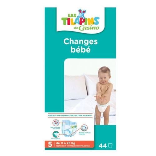 Les Tilapins Couches Junior Taille 5 - 11 A 25kg - 44 Couches