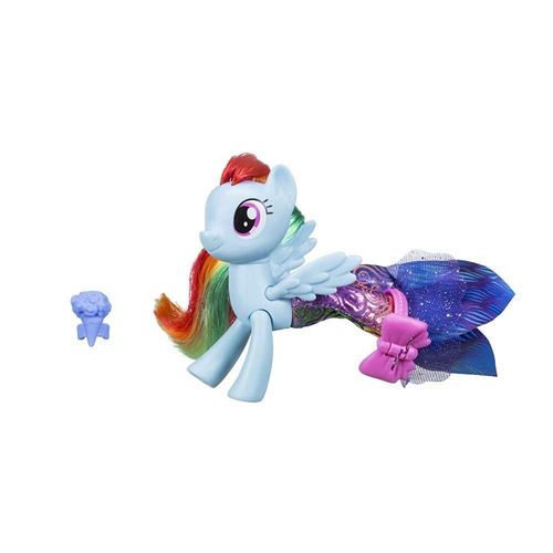 My Little Pony: Le Film – Rainbow Dash – Mode Poney et Sirène – Figurine 7 cm