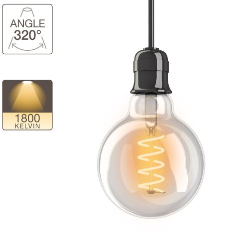 Ampoule LED G95 - culot E27 - vintage
