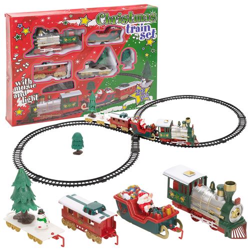 Train électrique de Noël - Son et Lumière - 22 pièces - Décoration de Noël