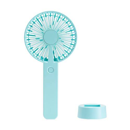 ventilateur de bureau LED portable d'été maison électrique charge extérieure USB Bleu