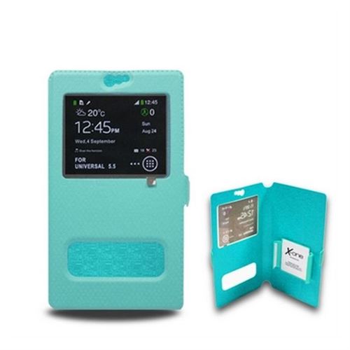 Housse Universelle pour Mobile avec Fenêtre Ref. 106702 Taille M Turquoise