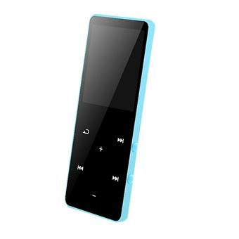 Mini lecteur MP3 MP4 Bluetooth 4 Go avec haut-parleurs de musique de sport  à touches tactiles FM Media - Bleu - Enceinte sans fil