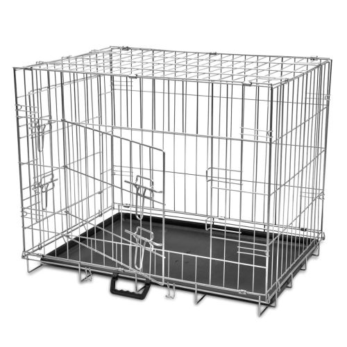 Cage en métal pliable pour chien Cages à chien 95 x 56 x 64 cm