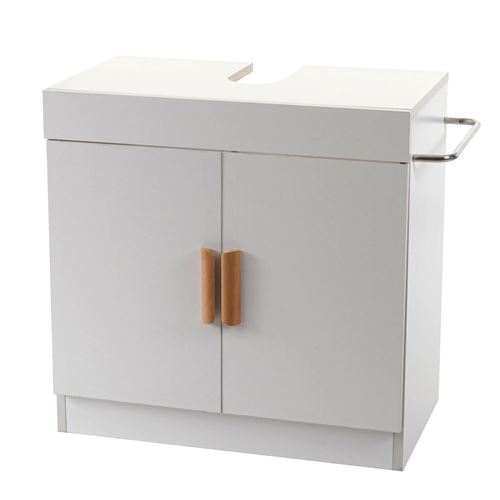 Meuble sous évier MENDLER HWC-D55 salle de bain blanc