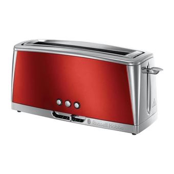Russell Hobbs Luna 23250-56 - Grille-pain - 2 tranche - 1 Emplacements - rouge solaire - 1