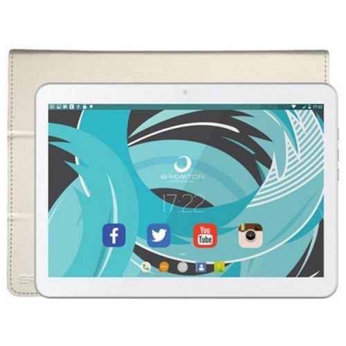 Tablette avec Housse BRIGMTON BTPC-1021B-BTAC-108B 10,1 Quad Core 1 GB RAM 16 GB Blanc