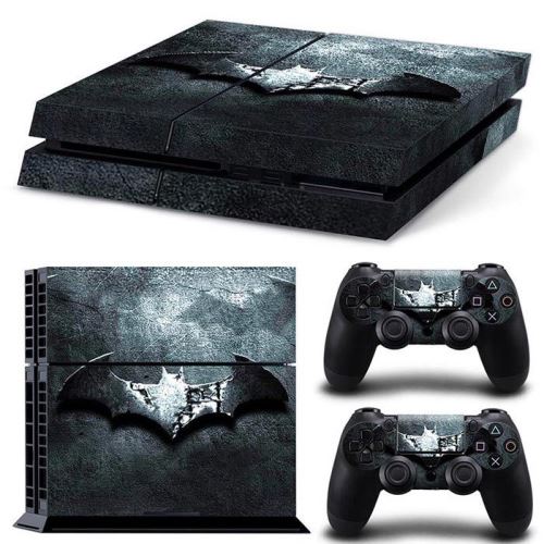 Autocollant Stickers Skin de Protection pour Console et Manette Sony Playstation PS4 - Batman #39