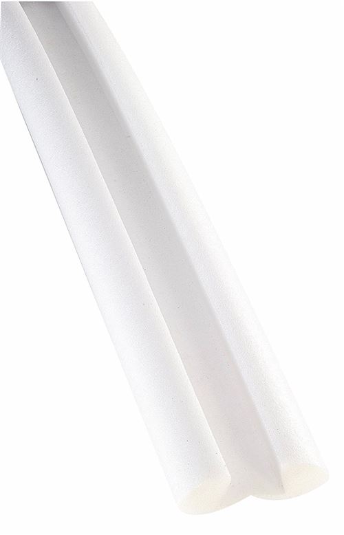 Boudin Bas de porte anti-froid 80 cm de long blanc