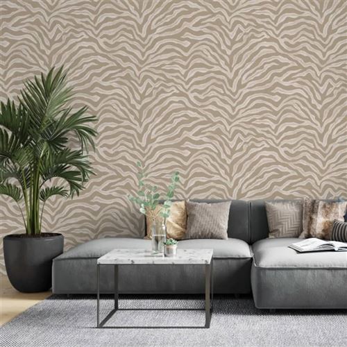 Noordwand Papier peint Zebra Print Beige