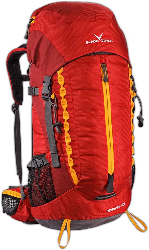 Black Crevice sac à dos Centennial 60 litres polyester rouge