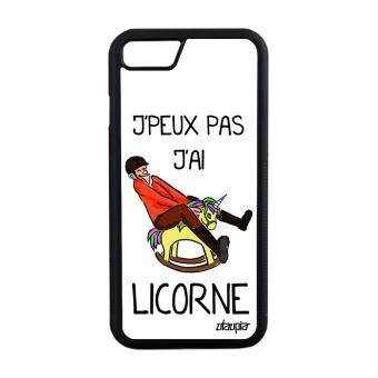 Gratuit Images Coque Pour Iphone 7 Silicone J Peux Pas J Ai Licorne Humoristique le plus cool salutations