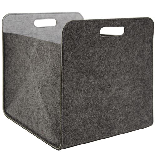Boîte de Rangement Feutre 33x33x38 cm Kallax Panier Feutrine Étagère Ikea Gris