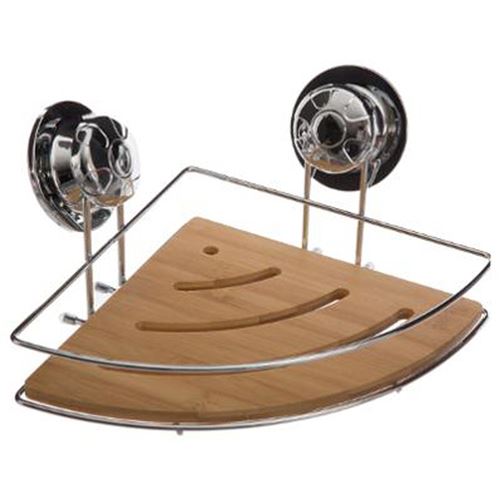 Five Simply Smart - Etagère D'angle De Douche Ventouse 26Cm Naturel - Image 2
