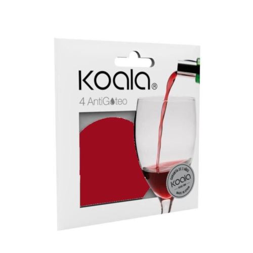 KOALA Lot de 4 disques anti-gouttes - Rouge