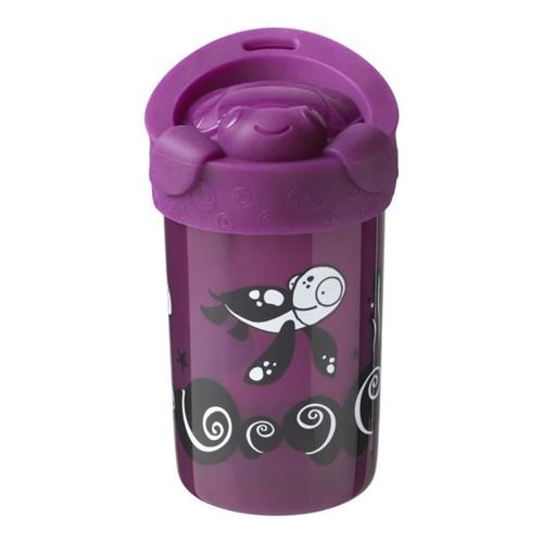 Tommee Tippee Tasse Anti-chute Supercup Couvercle-DÃ©co Violet