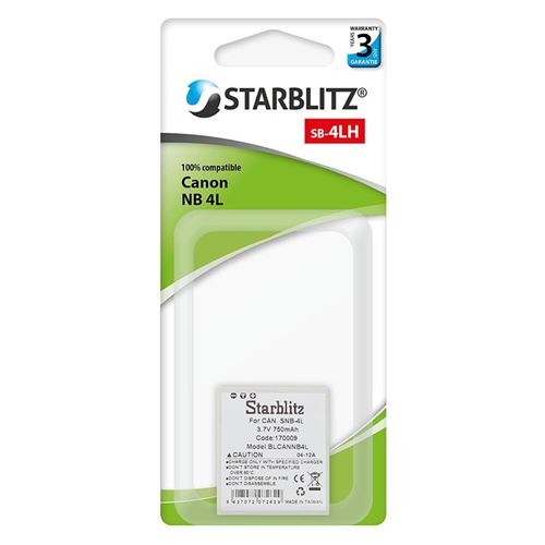 Starblitz batterie compatible avec canon nb-4lh