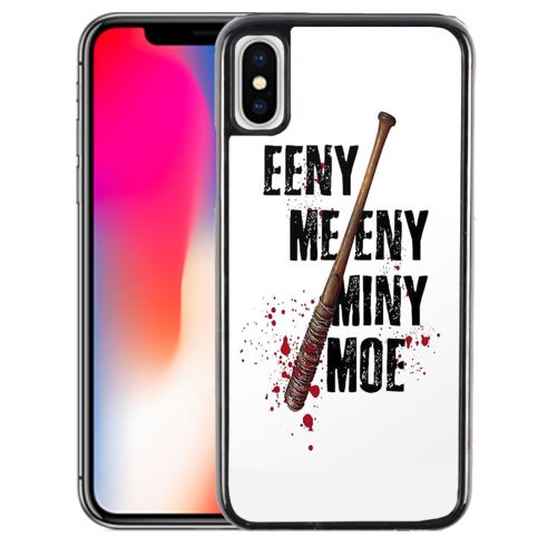 Coque pour iPhone XS eeny meeny miny moe negan